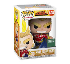 Silver Age All Might Funk Pop - Metallic Barnes and Noble Exclusive